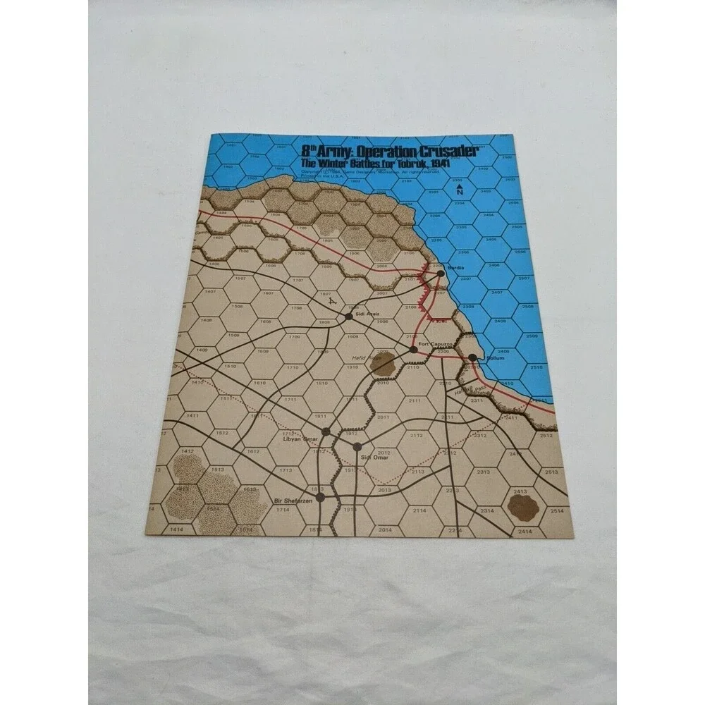 GDW 8th Army Operation Crusader The Winter Battles For Tobruk 1941 Board Game
